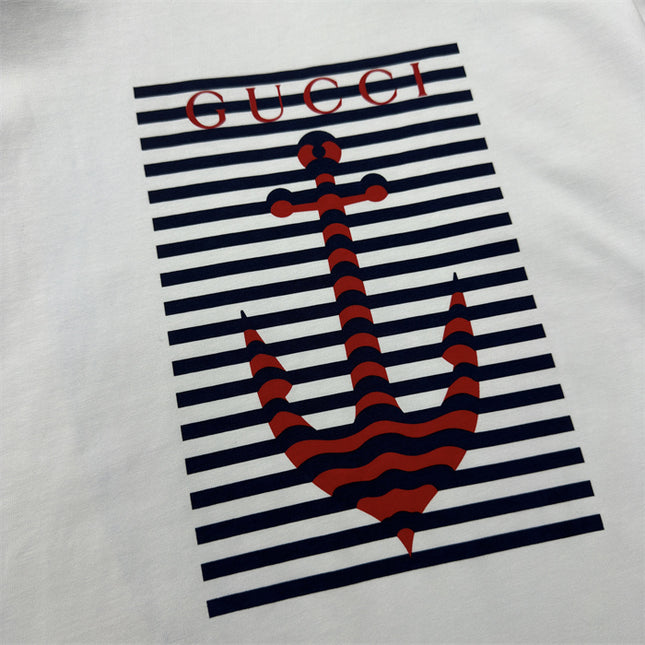 Gucci 2025ss Light Grayish White T-shirt