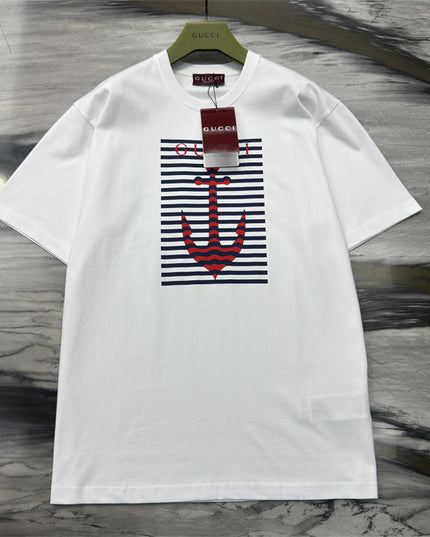 Gucci 2025ss Light Grayish White T-shirt