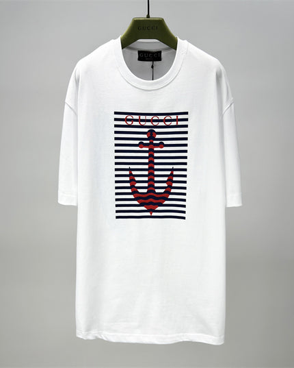 Gucci 2025ss Light Grayish White T-shirt