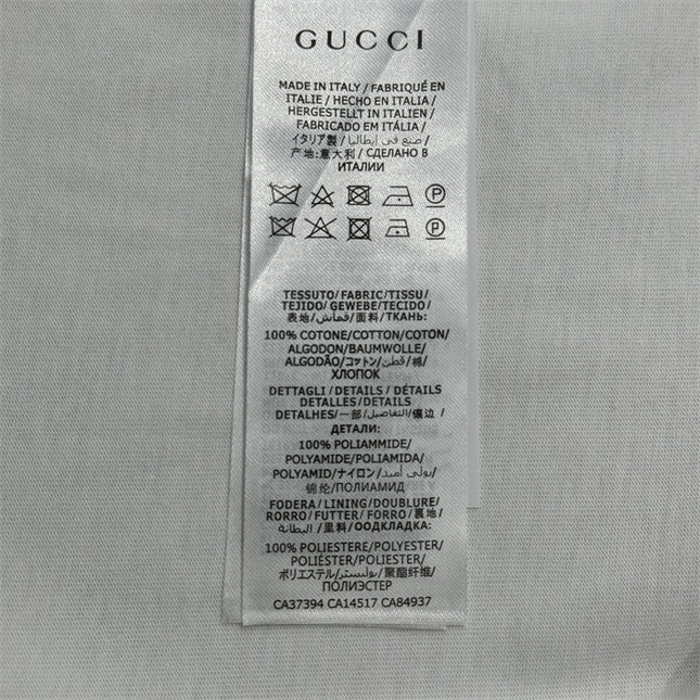 Gucci 2025ss Rainbow Logo White T-shirt – Top Version