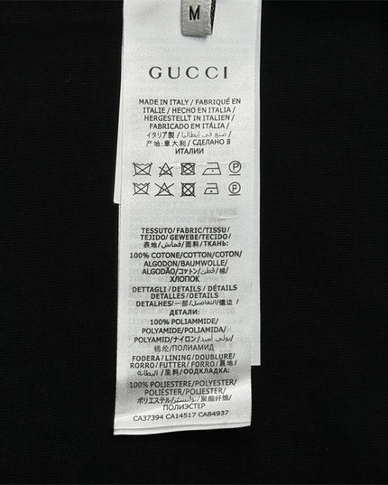 Gucci 2025ss Rainbow Micro Logo Black T-shirt – Top Version