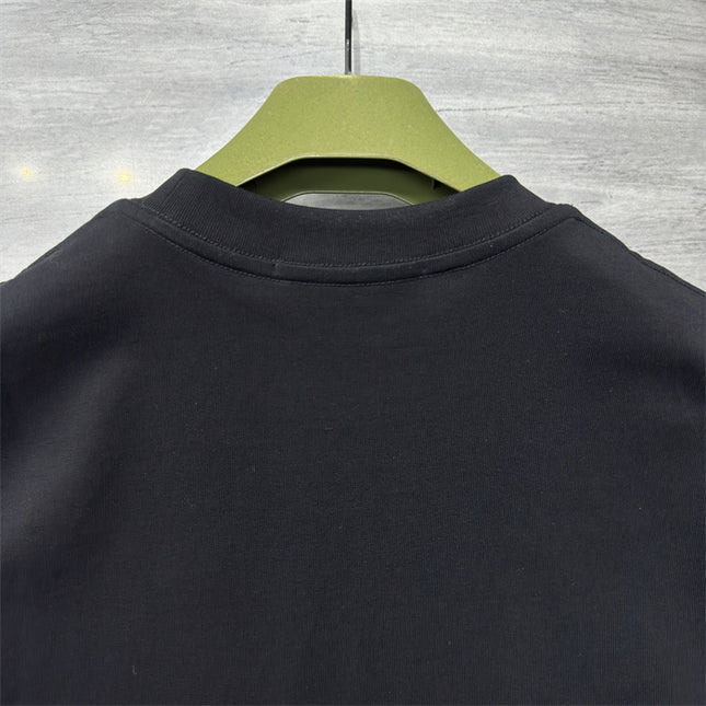 Gucci 2025ss Rainbow Micro Logo Black T-shirt – Top Version