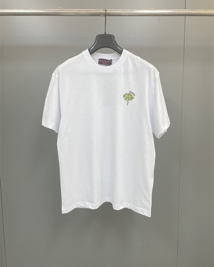 Gucci 2025ss Rose Crest Embroidered Classic T-shirt – Top Version