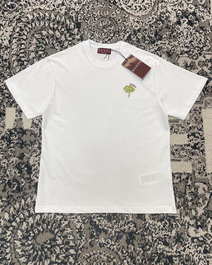 Gucci 2025ss Rose Crest Embroidered Classic T-shirt – Top Version