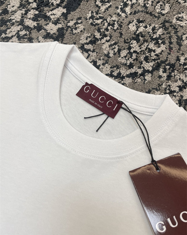 Gucci 2025ss Rose Crest Embroidered Classic T-shirt – Top Version