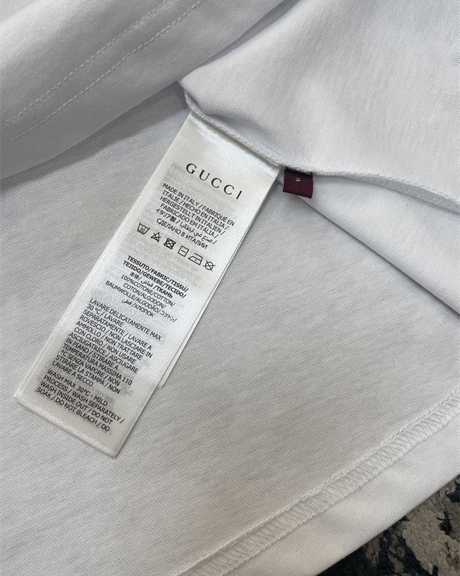 Gucci 2025ss Rose Crest Embroidered Classic T-shirt – Top Version