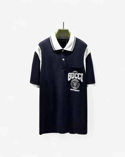 Gucci 2025ss Subtle Blue-violet Polo Shirt