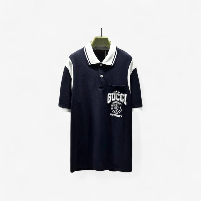 Gucci 2025ss Subtle Blue-violet Polo Shirt