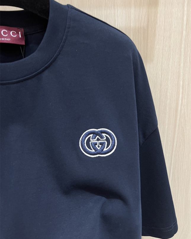 Gucci 2025ss T-shirt – Deep Navy Blue