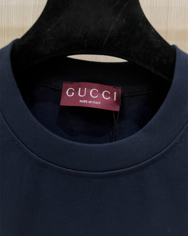 Gucci 2025ss T-shirt – Deep Navy Blue