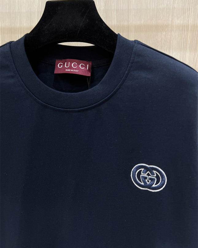 Gucci 2025ss T-shirt – Deep Navy Blue