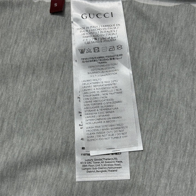 Gucci 2025ss Vintage Logo Printed Cotton-jersey Black T-shirt