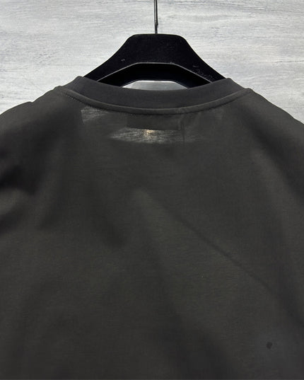 Gucci 2025ss Vintage Logo Printed Cotton-jersey Black T-shirt