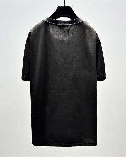 Gucci 2025ss Vintage Logo Printed Cotton-jersey Black T-shirt