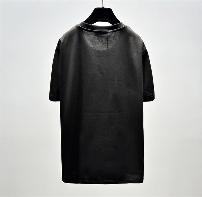 Gucci 2025ss Vintage Logo Printed Cotton-jersey Black T-shirt
