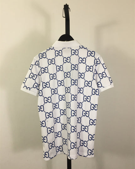 Gucci 2025ss White Gg Monogram Polo Shirt – Top Version