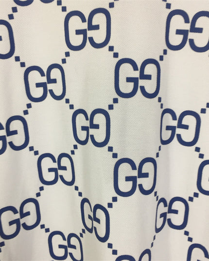 Gucci 2025ss White Gg Monogram Polo Shirt – Top Version