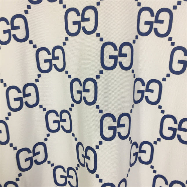 Gucci 2025ss White Gg Monogram Polo Shirt – Top Version