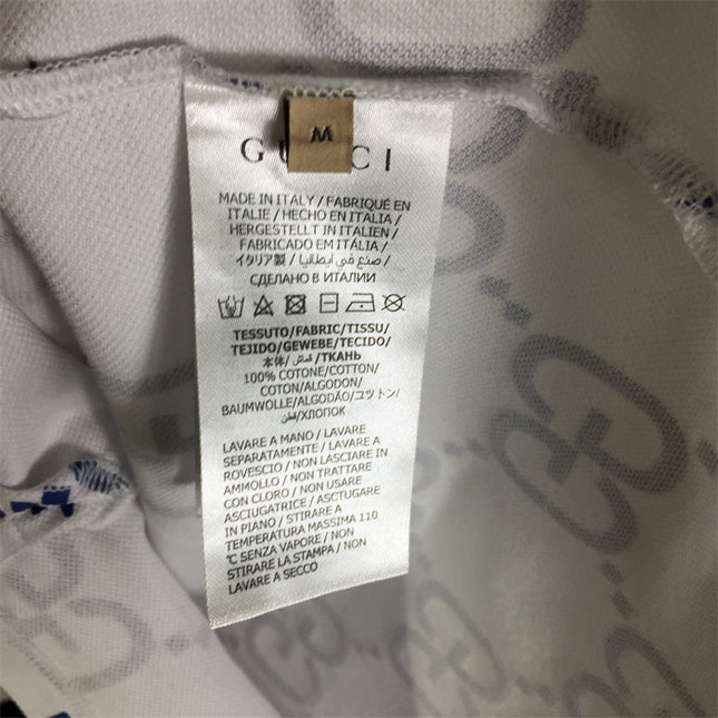 Gucci 2025ss White Gg Monogram Polo Shirt – Top Version
