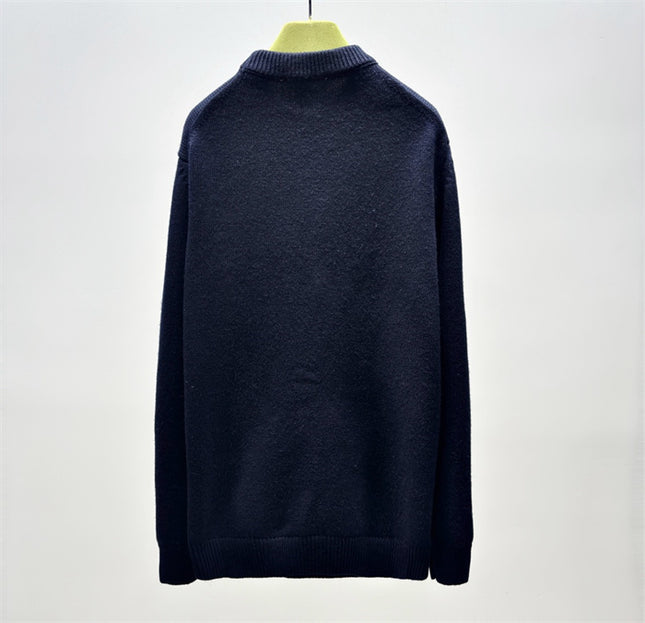 Gucci Abstract Snake Wool Sweater – Navy