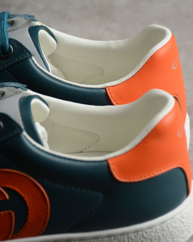Gucci Ace Sneaker – Blue with Orange