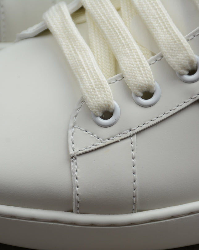 Gucci Ace Sneaker with Embroidered Bee and Red Heel Tab