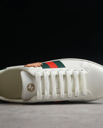 Gucci Ace Sneaker with Green Web and Ox Patch