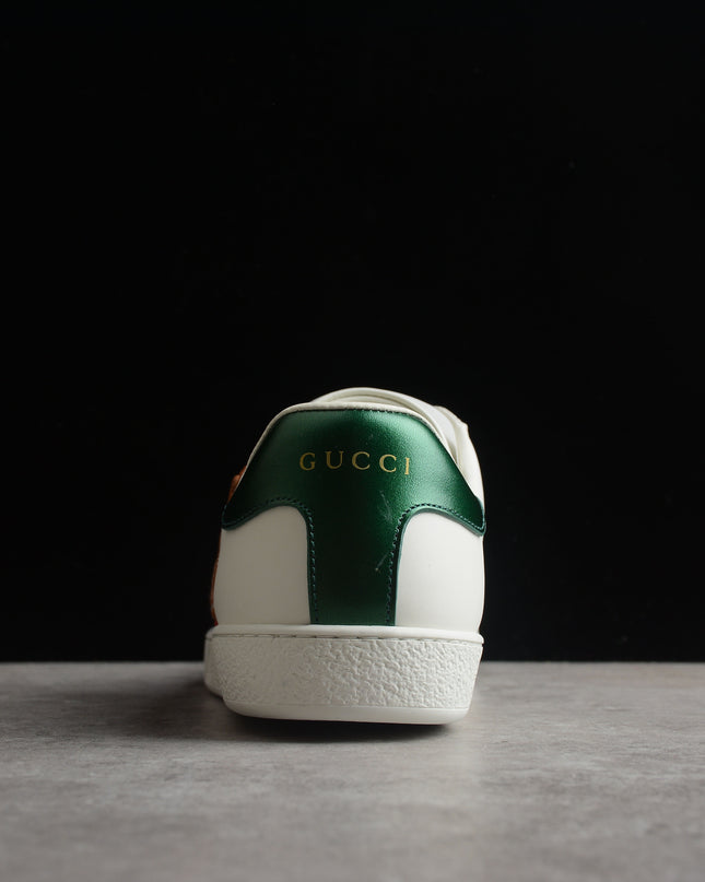 Gucci Ace Sneaker with Green Web and Ox Patch