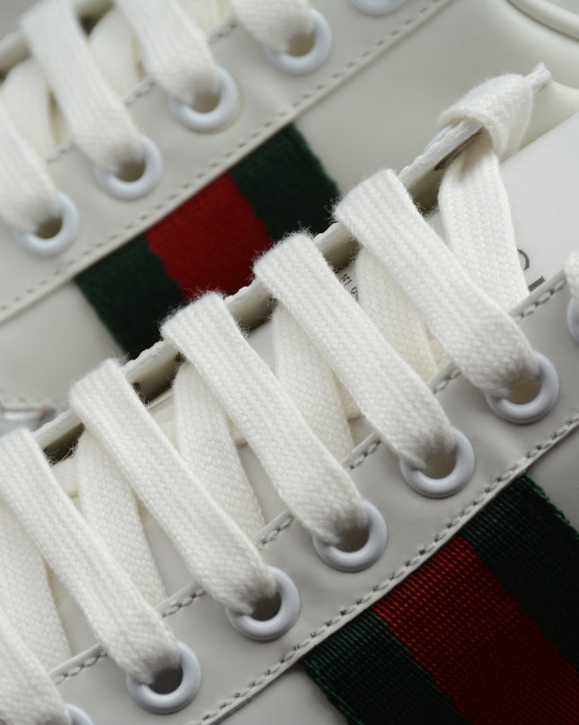 Gucci Ace Sneaker with Multicolor Star Embroidery