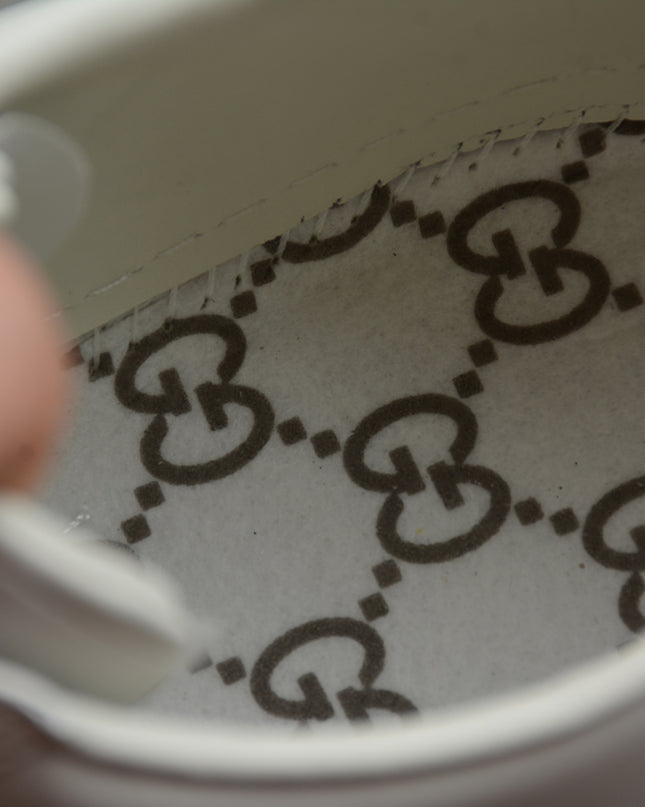 Gucci Ace Sneaker with Multicolor Star Embroidery