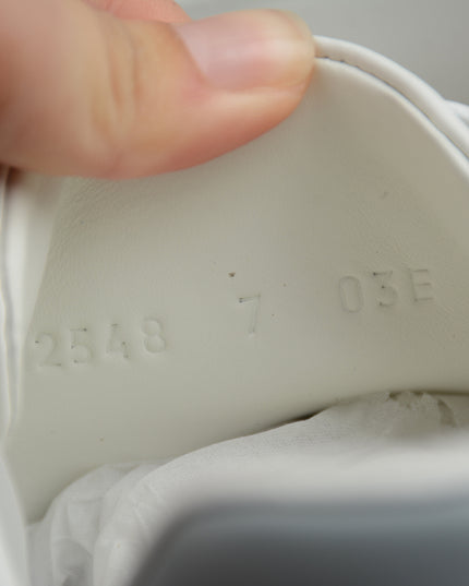 Gucci Ace Sneaker with Perforated GG Logo and Grey Heel Tab