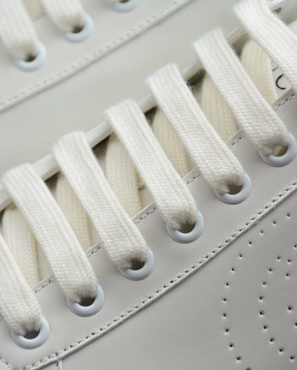 Gucci Ace Sneaker with Perforated GG Logo and Grey Heel Tab