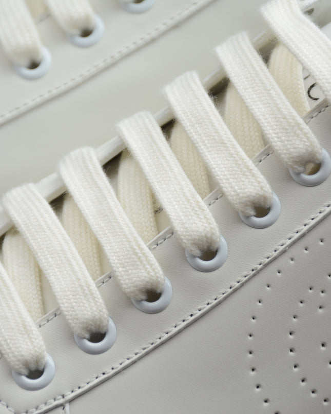 Gucci Ace Sneaker with Perforated GG Logo and Grey Heel Tab
