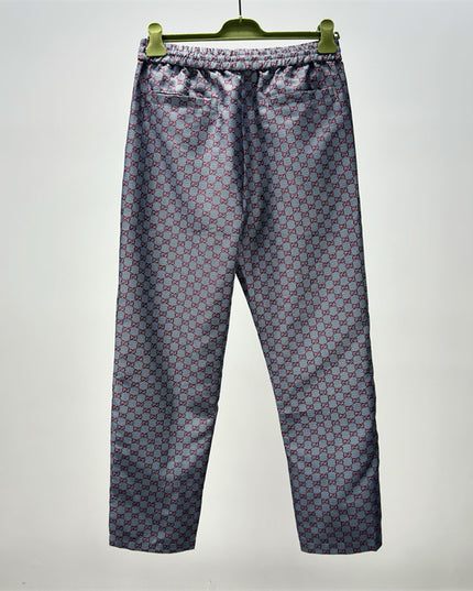 Gucci All-Over GG Monogram Silk Pants