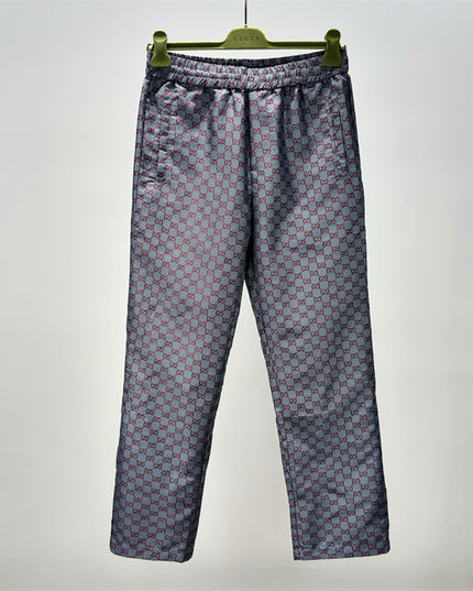 Gucci All-Over GG Monogram Silk Pants
