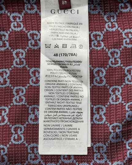 Gucci All-Over GG Monogram Silk Pants