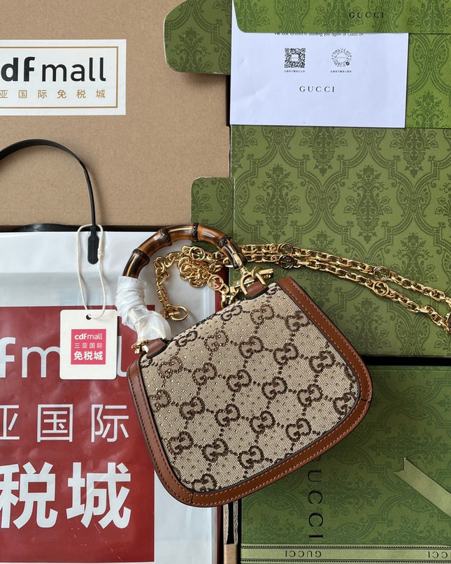 Gucci Bamboo 1947 Mini Top Handle Bag 735116