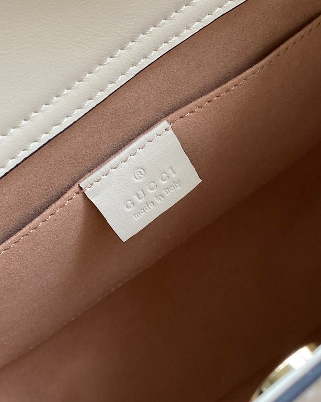 Gucci Bamboo Handle Black Leather Small Tote Bag