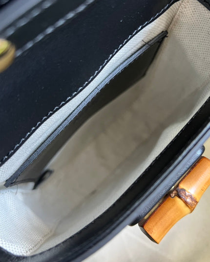 Gucci Bamboo Mini Handbag Black 702106