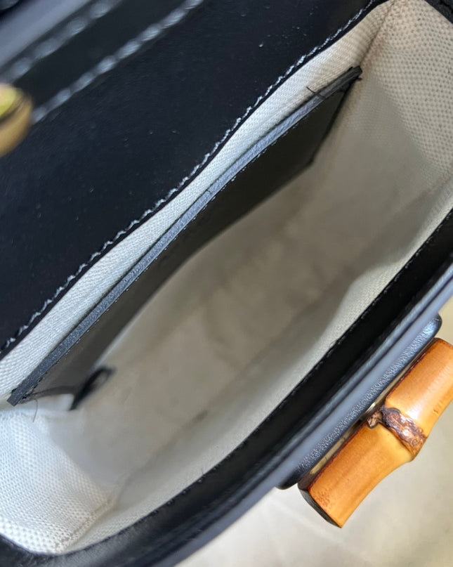 Gucci Bamboo Mini Handbag Black 702106