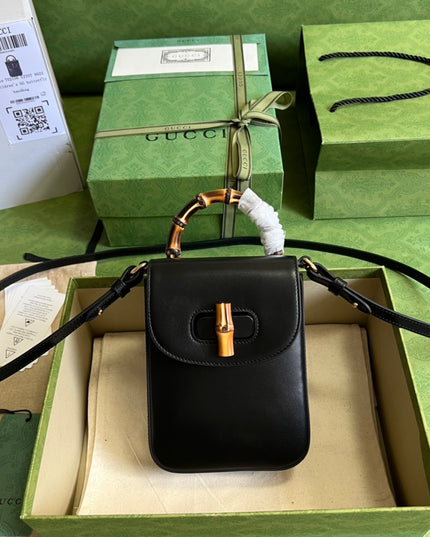 Gucci Bamboo Mini Handbag Black 702106