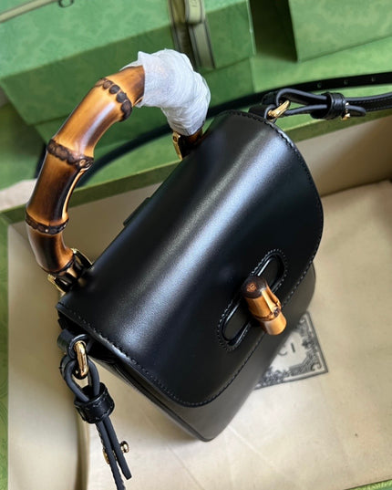 Gucci Bamboo Mini Handbag Black 702106