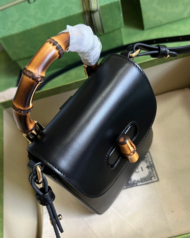 Gucci Bamboo Mini Handbag Black 702106