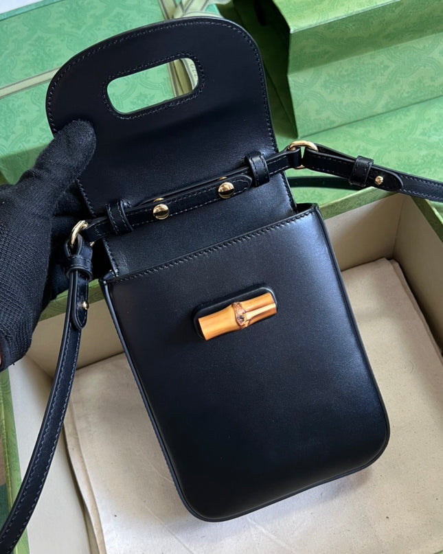 Gucci Bamboo Mini Handbag Black 702106