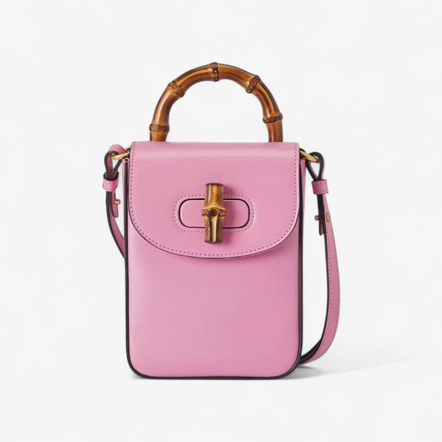 Gucci Bamboo Mini Handbag Pink 702106