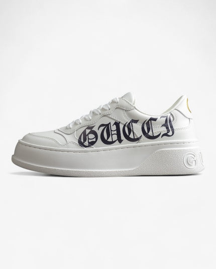 Gucci Basket Low-Top Sneaker – Gothic Logo