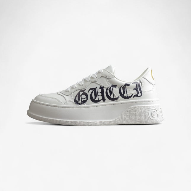 Gucci Basket Low-Top Sneaker – Gothic Logo