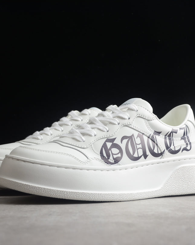 Gucci Basket Low-Top Sneaker – Gothic Logo