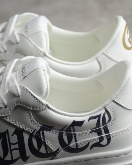 Gucci Basket Low-Top Sneaker – Gothic Logo