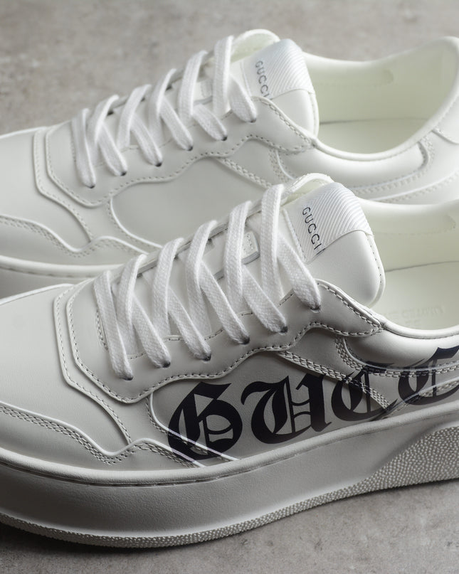 Gucci Basket Low-Top Sneaker – Gothic Logo